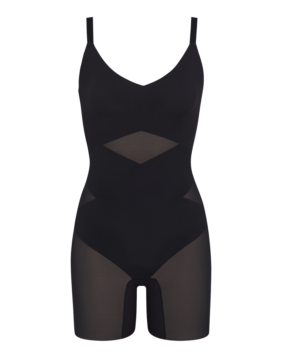 Chic Mid-Thigh Bodysuit for Effortless Style