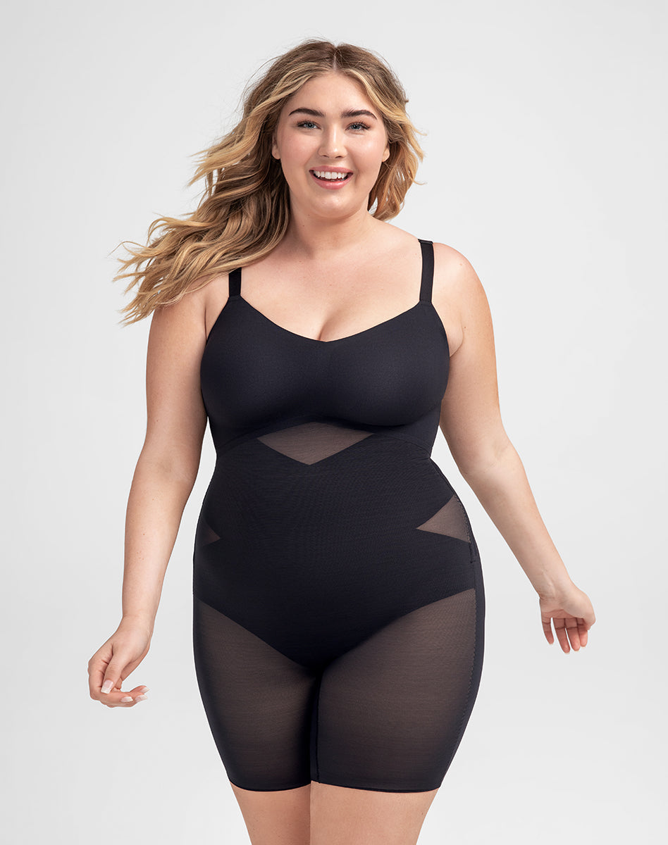 Chic Mid-Thigh Bodysuit for Effortless Style