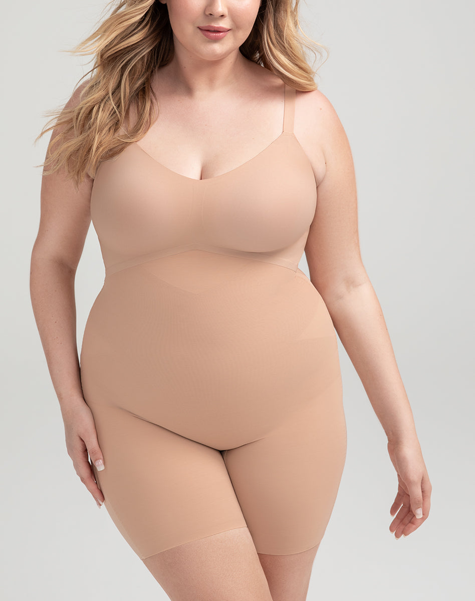 Chic Mid-Thigh Bodysuit for Effortless Style