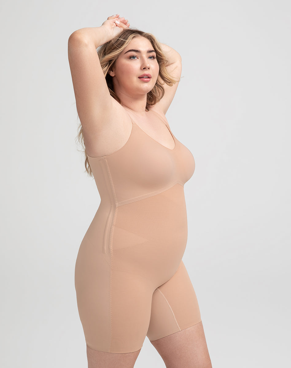 Chic Mid-Thigh Bodysuit for Effortless Style