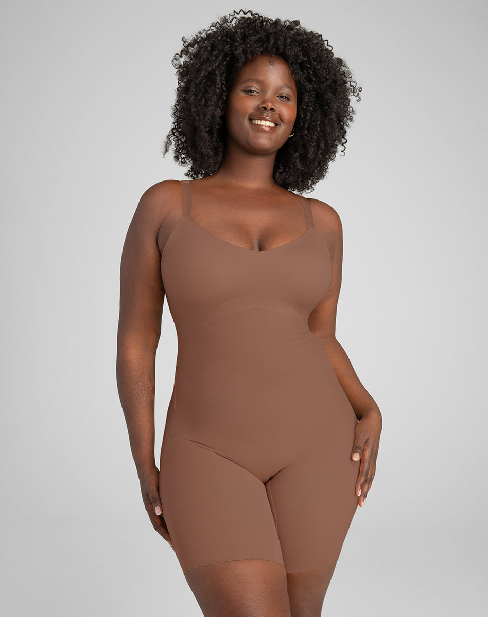 Chic Mid-Thigh Bodysuit for Effortless Style