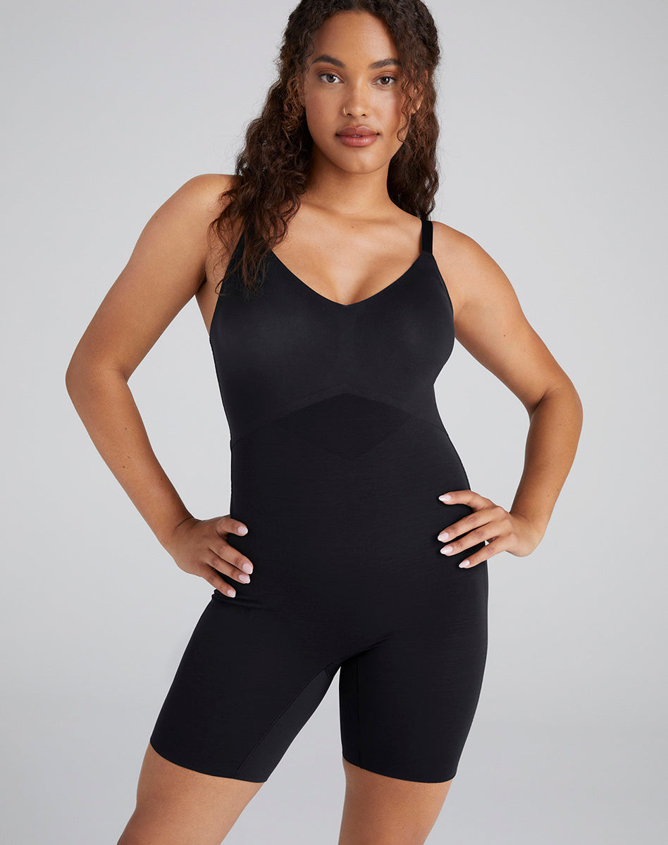 Chic Mid-Thigh Bodysuit for Effortless Style
