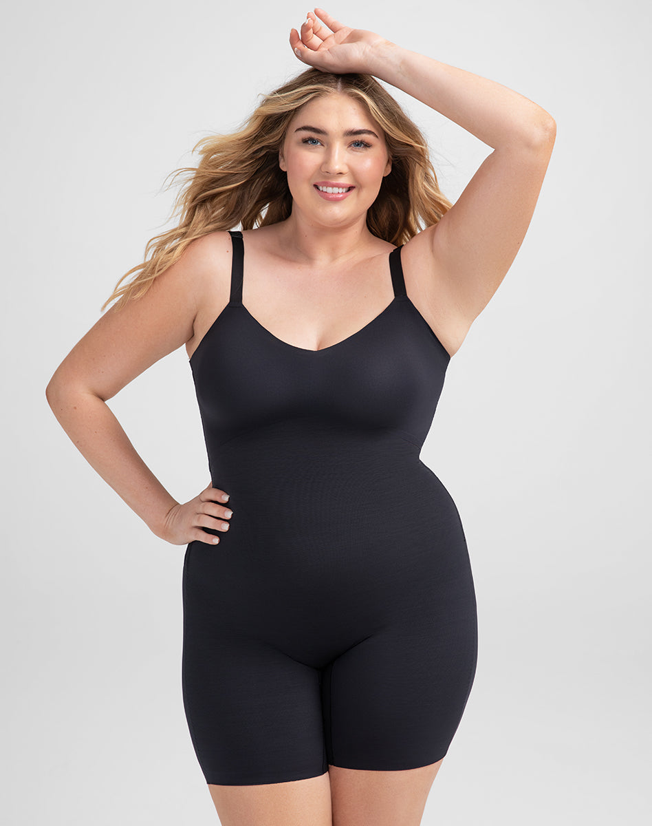 Chic Mid-Thigh Bodysuit for Effortless Style