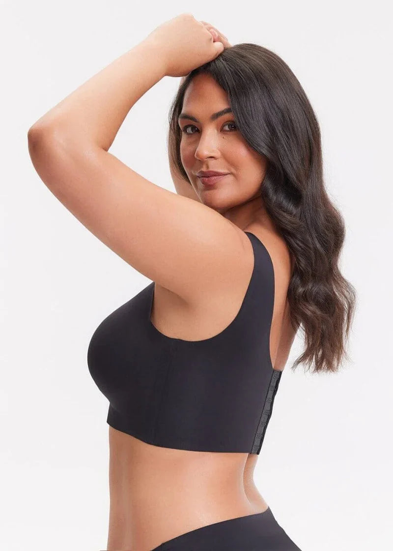 Effortlessly Chic Wireless V-Neck Back-Smoothing Bra™ in Nude