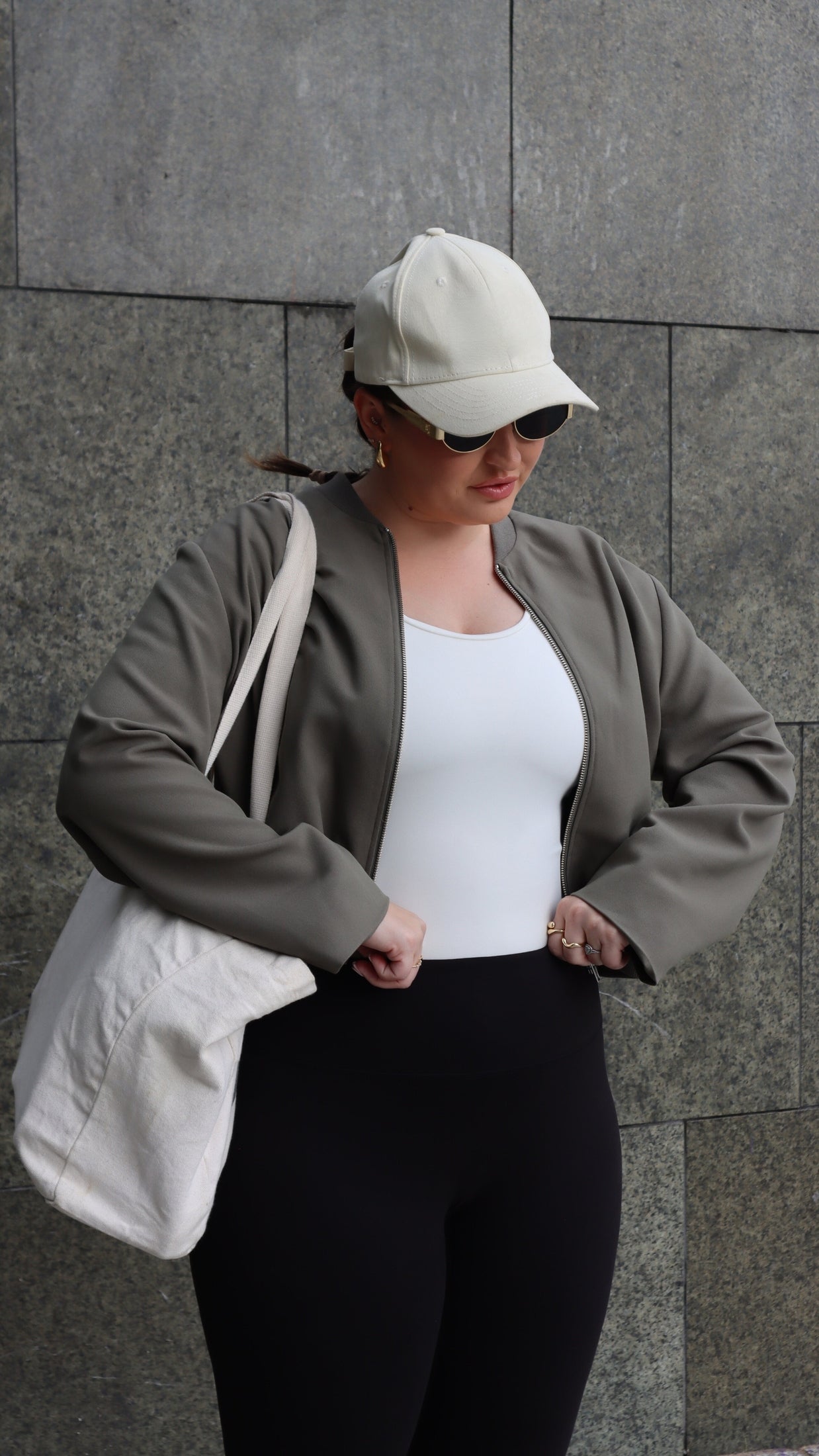 Chic Long Sleeve Scoop Neck 'Charlotte' Bodysuit in Coconut