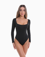 Chic Long Sleeve Thong Bodysuit for Effortless Style